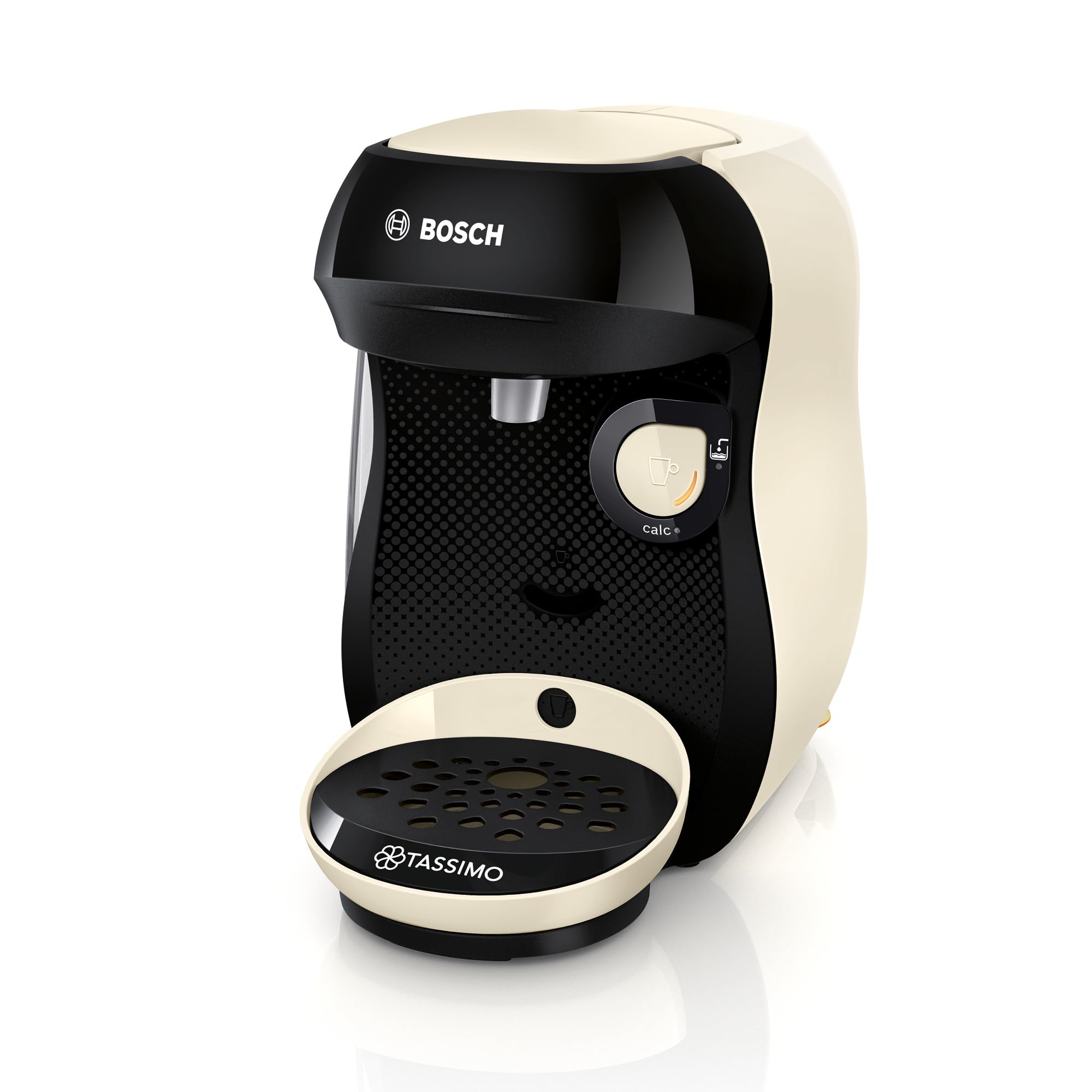 Machine à café multi-boissons Tassimo Happy friendly, TAS107E, OneTouch, Intellibrew, Crème - Veritano Edition