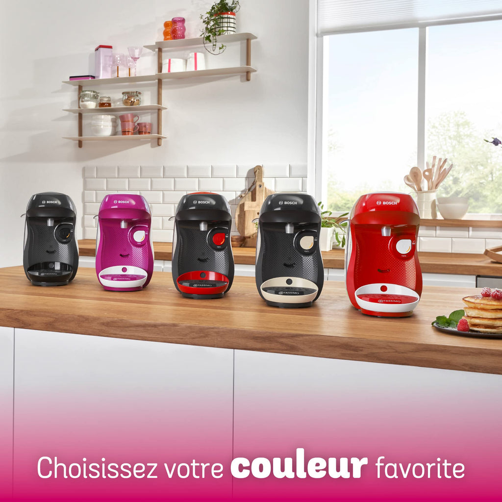 Tassimo Happy – Machine à café à capsules – 1400 W – TAS1003 – Rouge - Veritano Edition