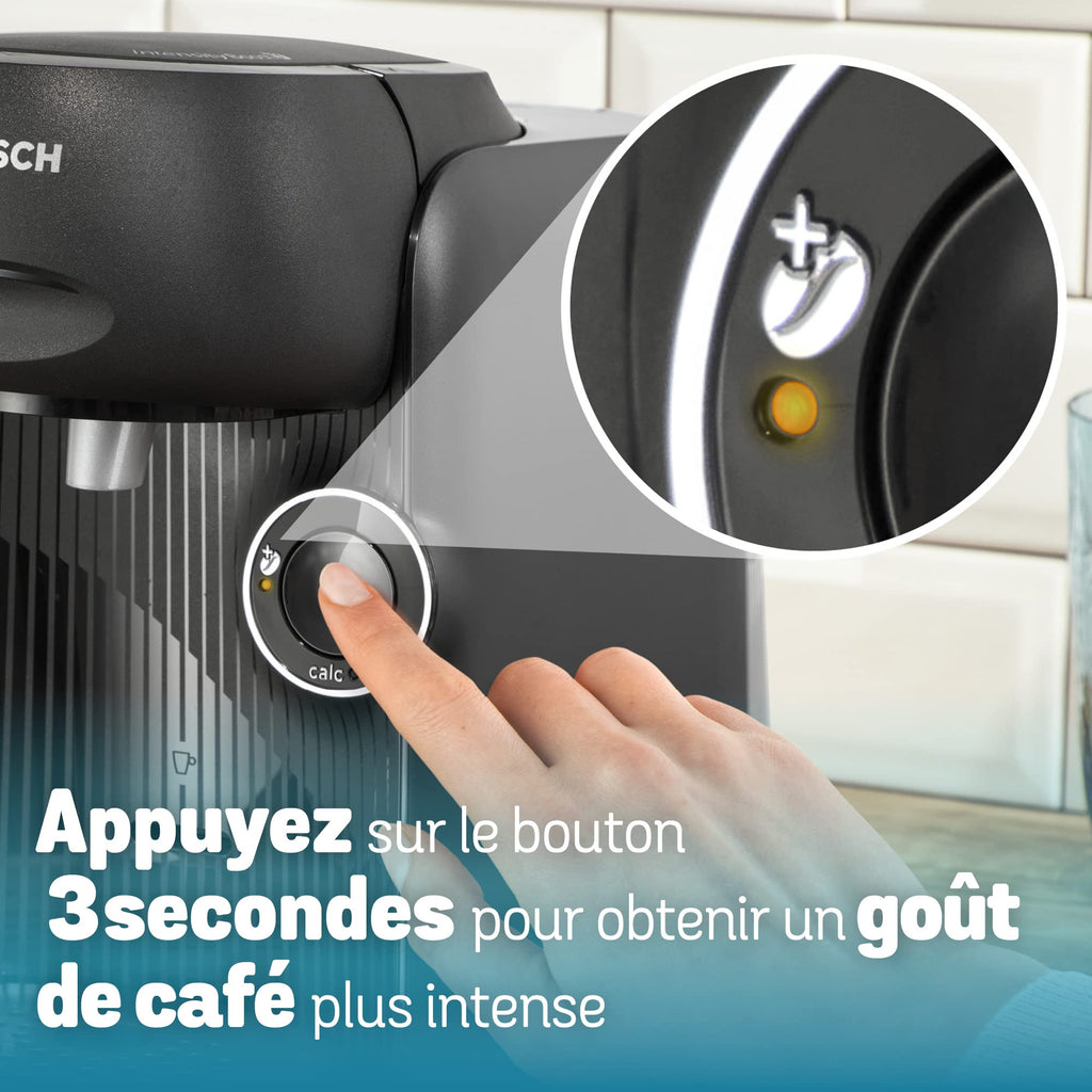 TASSIMO FINESSE machine multi-boissons, fonction IntensityBoost, INTELLIBREW, Noir - Veritano Edition