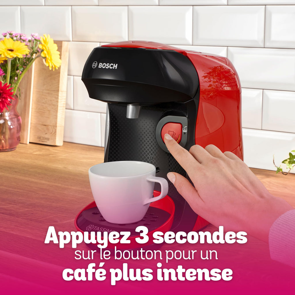 Machine à café multi-boissons Tassimo Happy friendly, OneTouch, TAS103E, Rouge - Veritano Edition