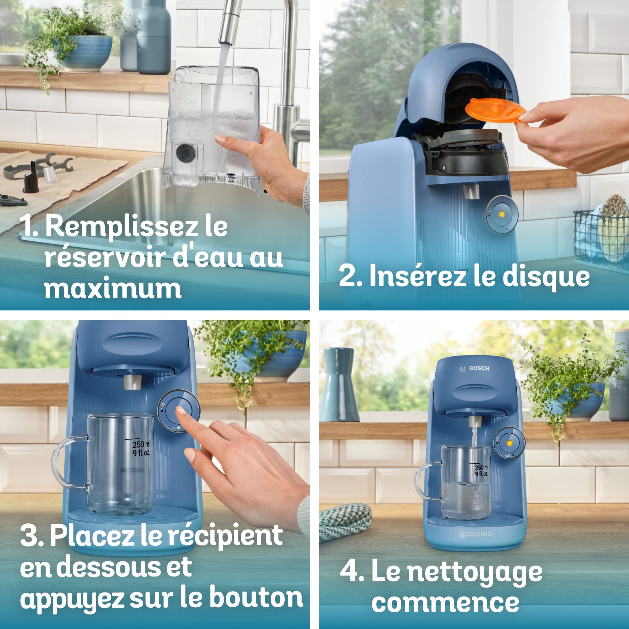 TASSIMO FINESSE machine à café, ntensityBoost, INTELLIBREW™, TAS16B3, bleu lavande - Veritano Edition