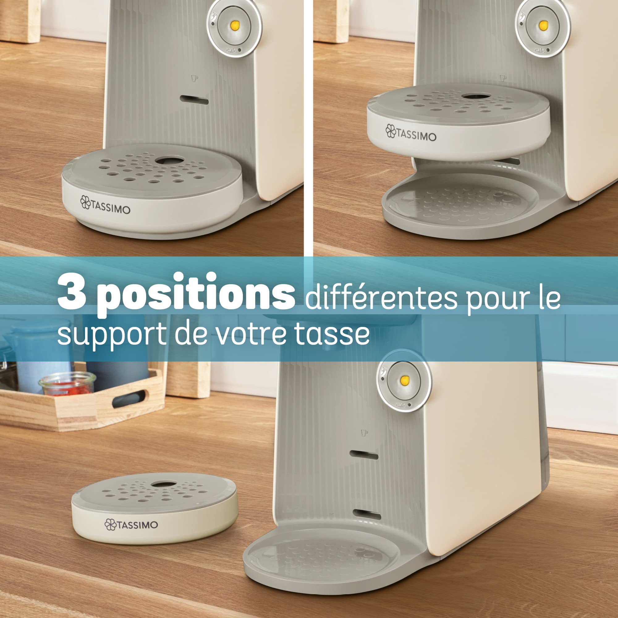 TASSIMO FINESSE, machine à café, IntensityBoost, INTELLIBREW, TAS16B3, Crème - Veritano Edition