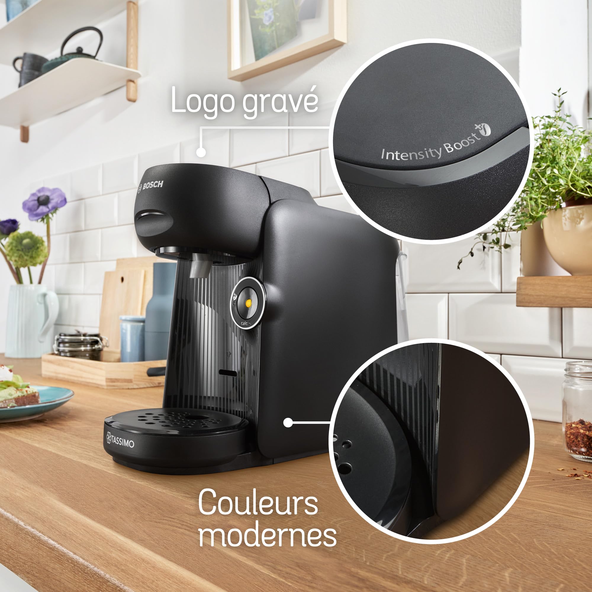 Tassimo Finesse friendly Machine à café, IntensityBoost, Intellibrew, TAS162E, Noir - Veritano Edition