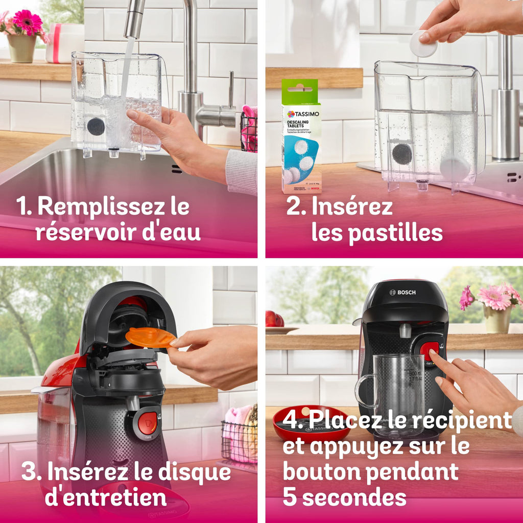 Tassimo Happy – Machine à café à capsules – 1400 W – TAS1003 – Rouge - Veritano Edition