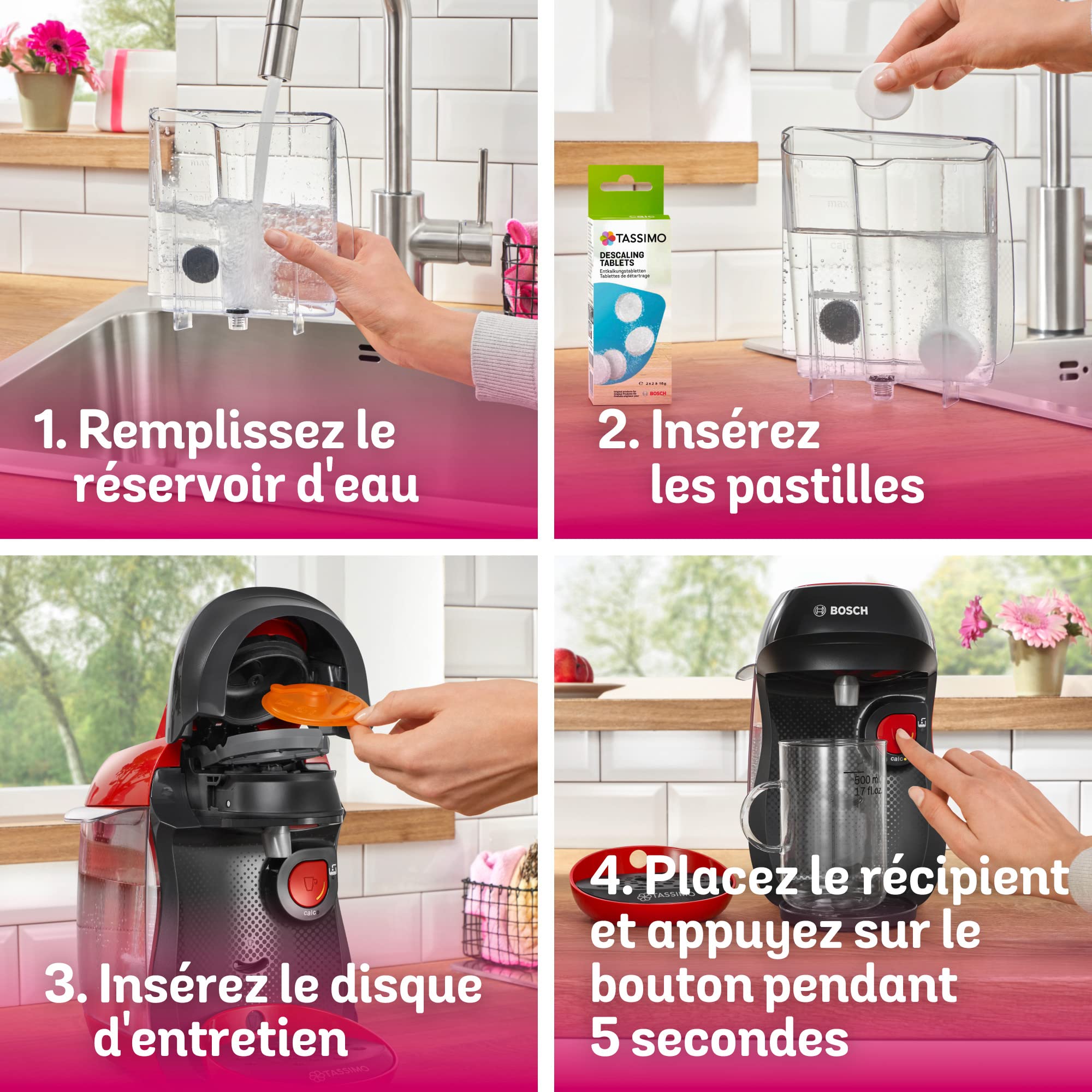 Tassimo Happy – Machine à café à capsules – 1400 W – TAS1003 – Rouge - Veritano Edition