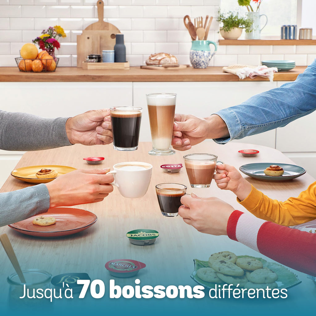 Tassimo Finesse friendly Machine à café, IntensityBoost, Intellibrew, TAS162E, Noir - Veritano Edition