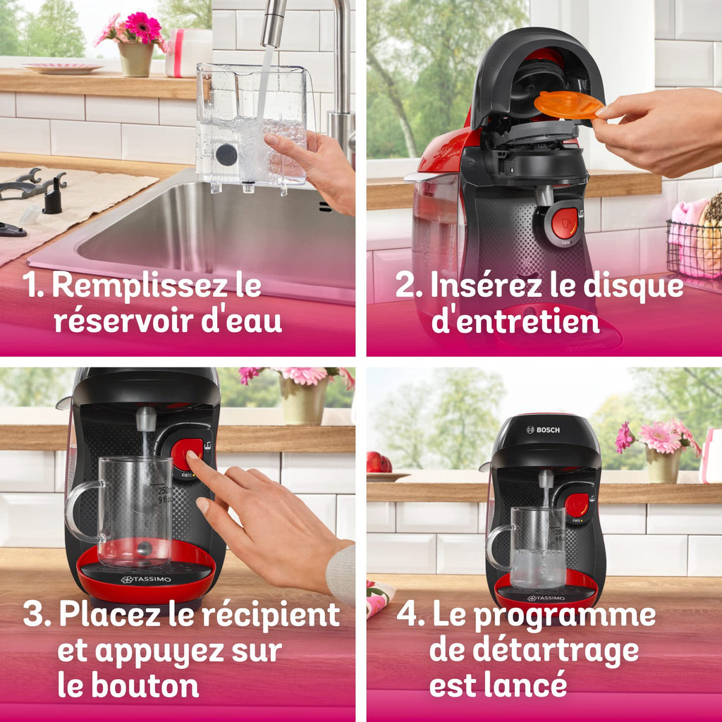Tassimo Happy – Machine à café à capsules – 1400 W – TAS1003 – Rouge - Veritano Edition