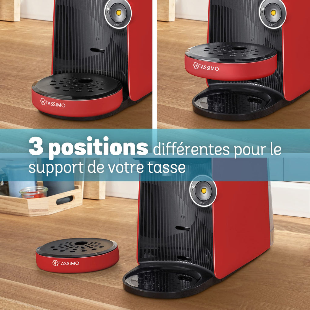Machine à café TASSIMO FINESSE, IntensityBoost, INTELLIBREW, TAS16B3, Rouge intense - Veritano Edition