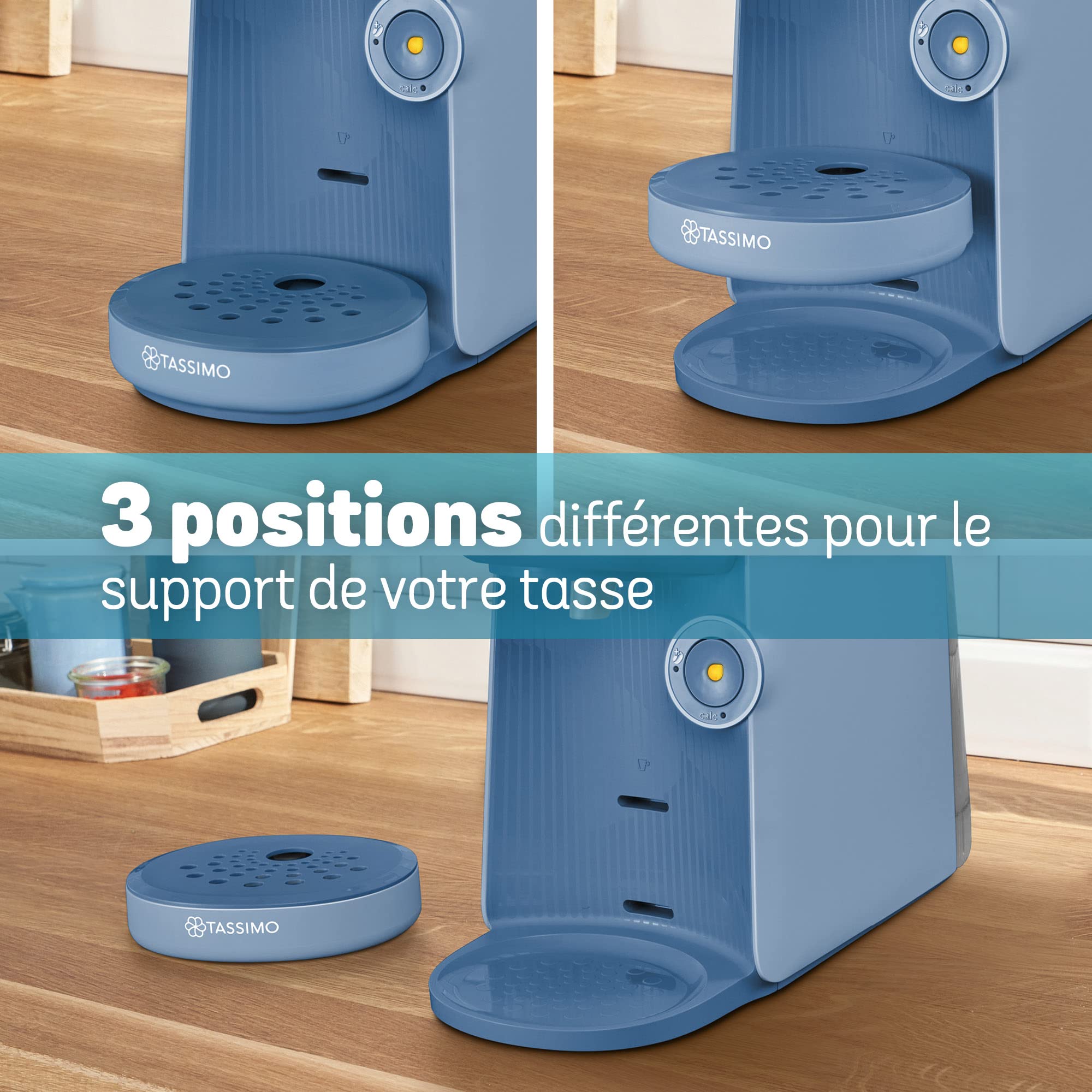 TASSIMO FINESSE machine à café, ntensityBoost, INTELLIBREW™, TAS16B3, bleu lavande - Veritano Edition