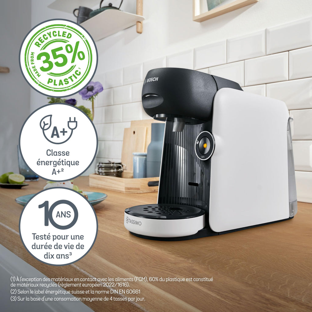 Tassimo Finesse friendly Machine à café Intellibrew, TAS163E, Blanc - Veritano Edition